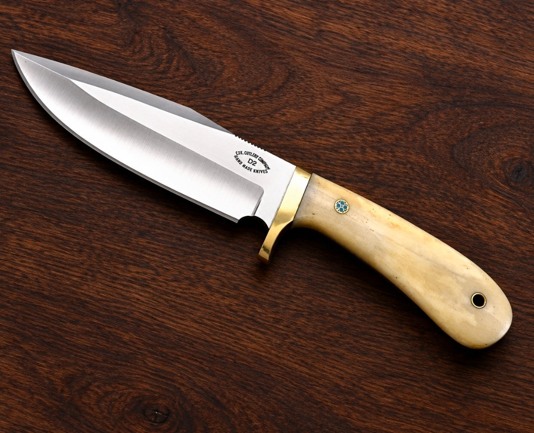 CFK D2 Camel Bone Hunting Knife