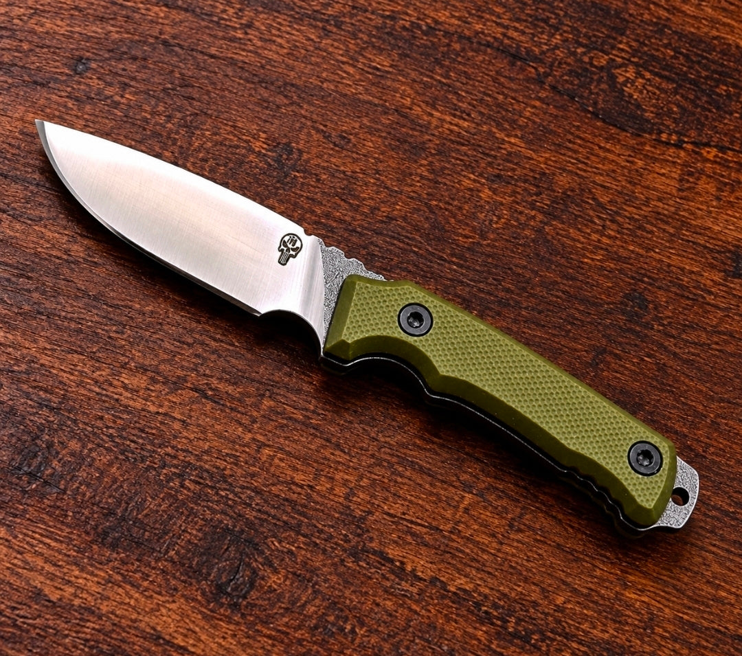 IPAK D2 Mini Neck Knife- OD Green G10 Handle